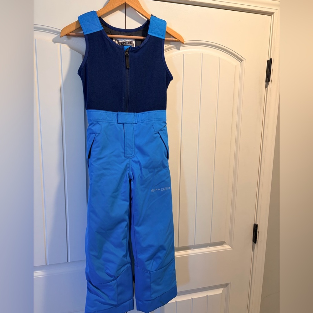 Spyder Kids Blue Ski Bib